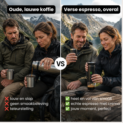 EspressoGo™ - 3 in 1 Draagbare Espressomachine