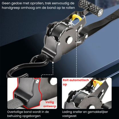 AutoStrap™ - Automatisch intrekbare spanband