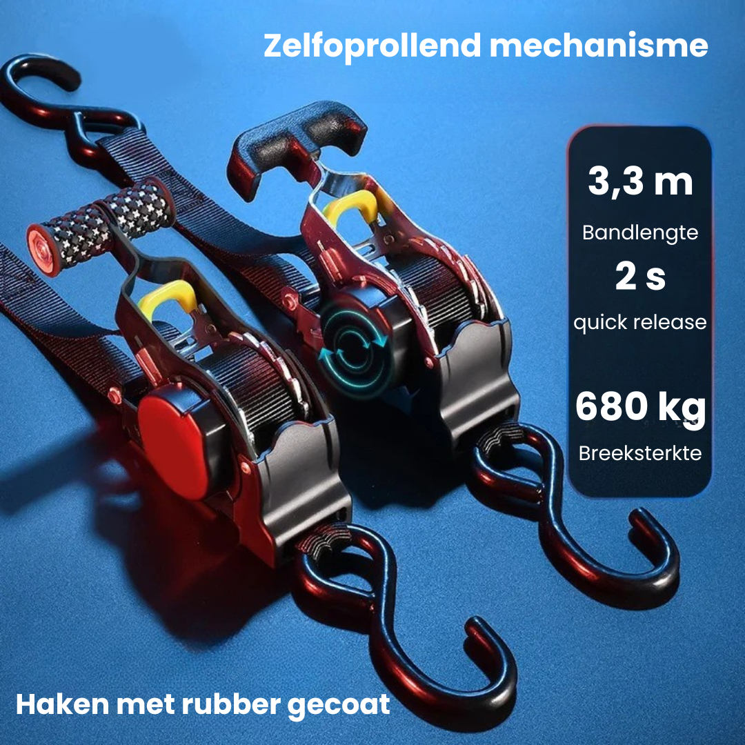 AutoStrap™ - Automatisch intrekbare spanband