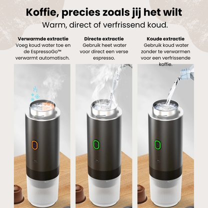EspressoGo™ - 3 in 1 Draagbare Espressomachine