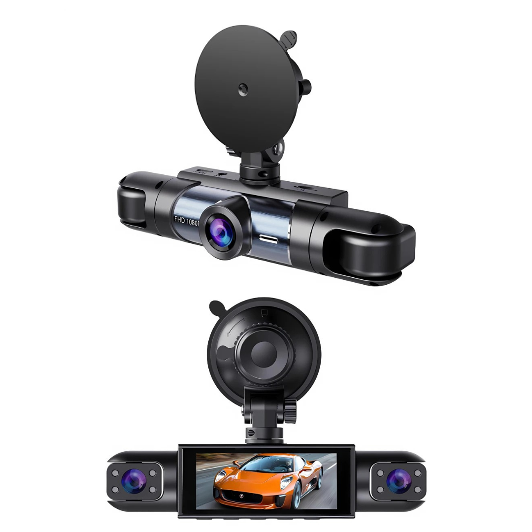 Dashcam met 4 Camera's | WiFi & Parkeerbewaking