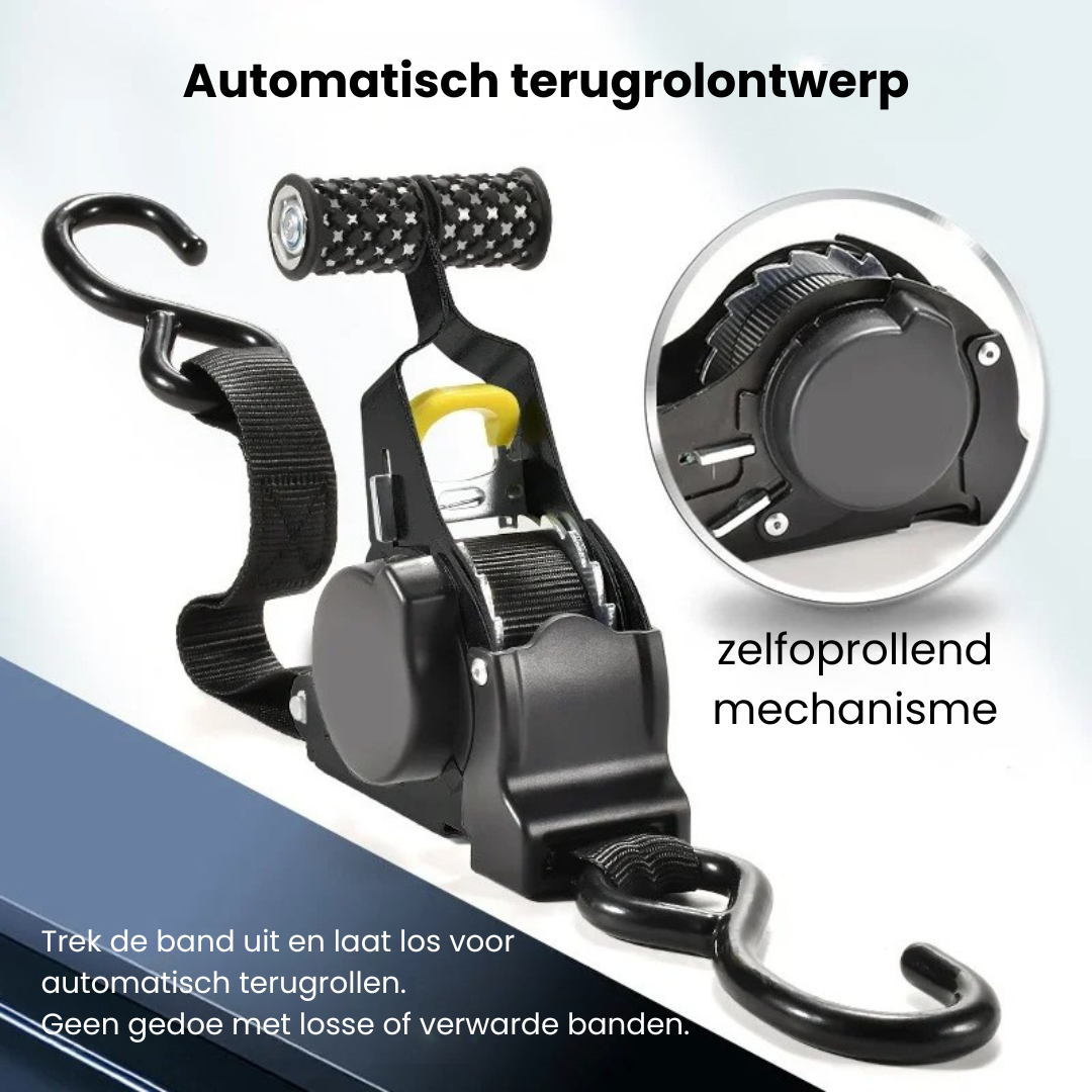 AutoStrap™ - Automatisch intrekbare spanband