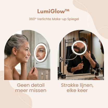 LumiGlow™ – 360° Verlichte Make-up Spiegel