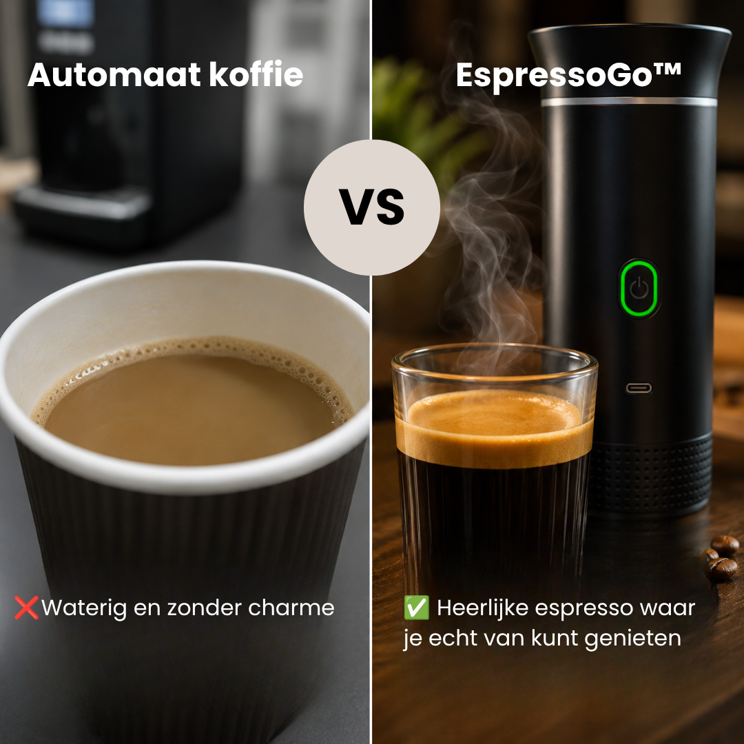 EspressoGo™ - 3 in 1 Draagbare Espressomachine