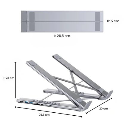 LiftDock™ 8-in-1 Laptopstandaard