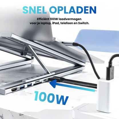 LiftDock™ 8-in-1 Laptopstandaard