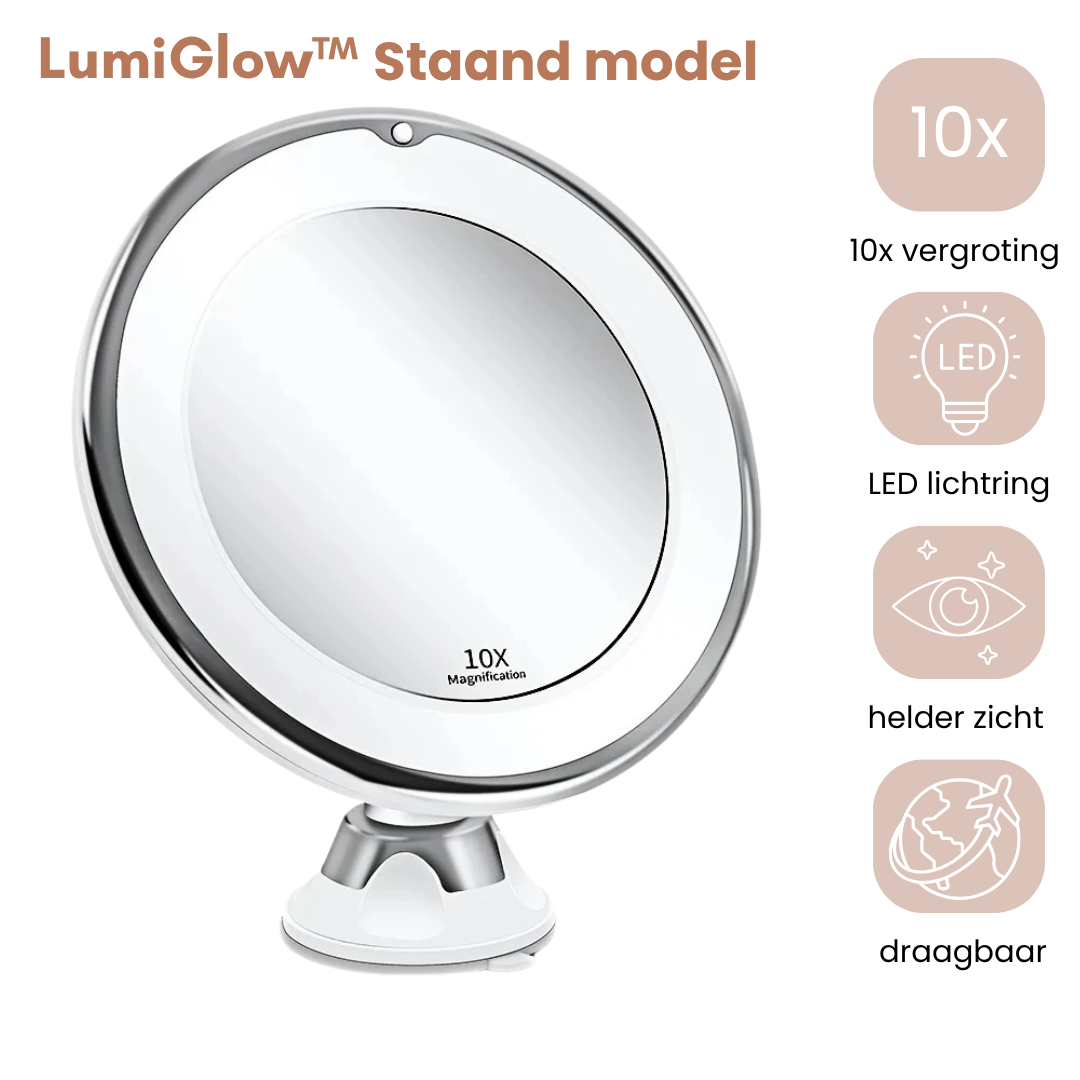 LumiGlow™ – 360° Verlichte Make-up Spiegel