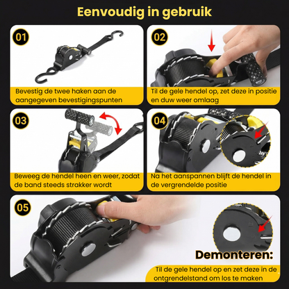 AutoStrap™ - Automatisch intrekbare spanband