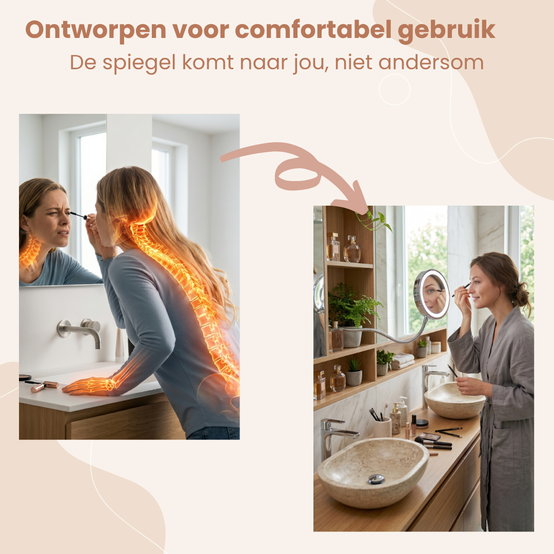 LumiGlow™ – 360° Verlichte Make-up Spiegel