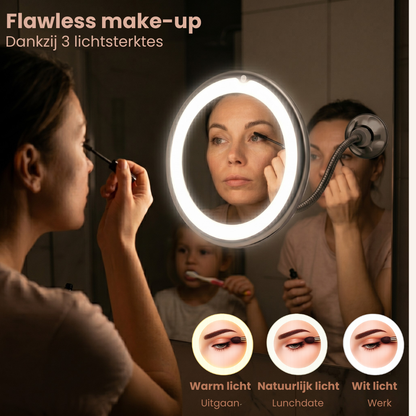 LumiGlow™ – 360° Verlichte Make-up Spiegel
